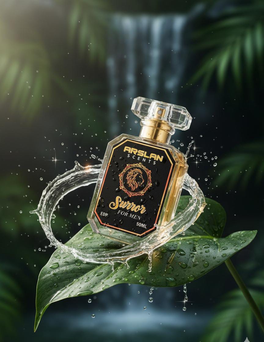 Arslan Scents Surror Perfume for Men – Long Lasting Eau de Parfum (50ml, EDP)